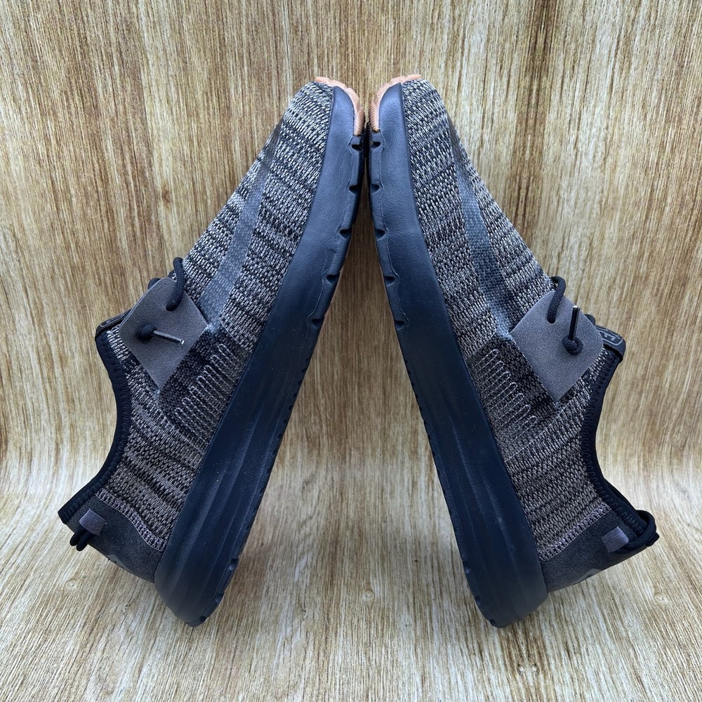 Hey Dude Sirocco Men's Size 11 Black Grey Knit Slip On Sneakers Casual Shoes - Picture 7 of 10